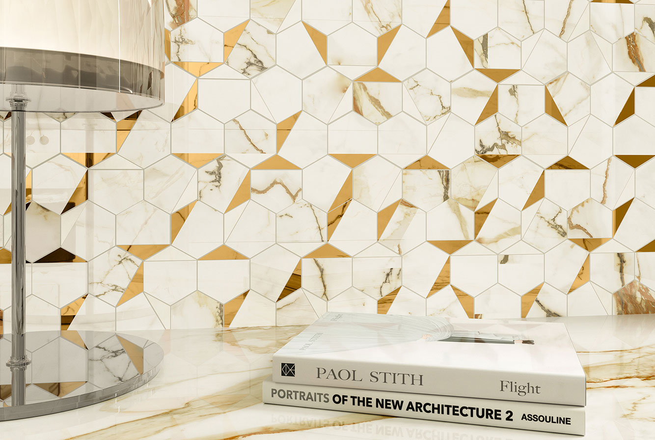 MARVEL SHINE CALACATTA IMPERIALE GOLD HEX