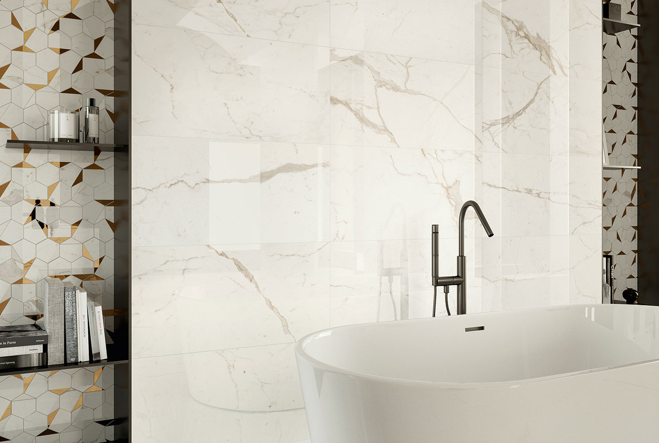 MARVEL SHINE CALACATTA PRESTIGIO / CALACATTA PRESTIGIO GOLD HEX